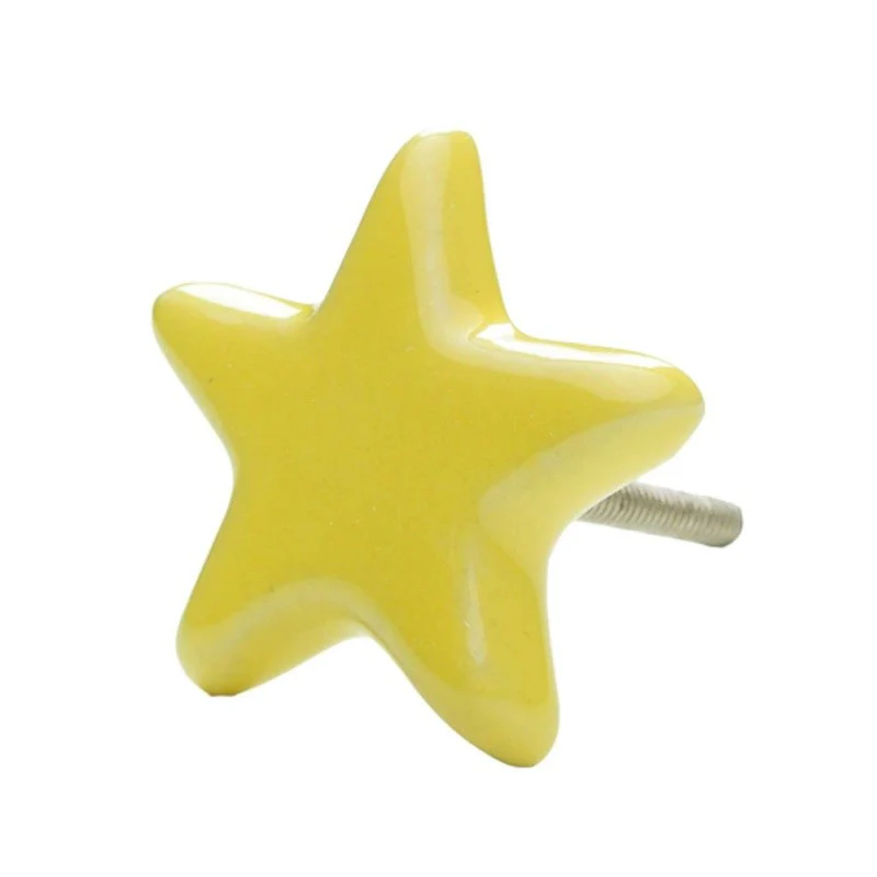 Pomello in Ceramica Stella Gialla - immagine 3