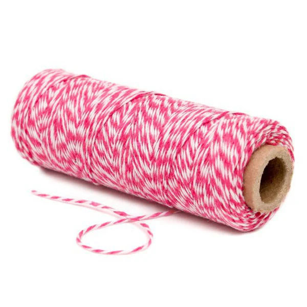 Bakers Twine Rosa Fucsia e Bianco Decochic - immagine 2