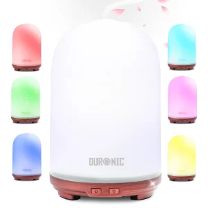 Duronic AD12 Diffusore di Oli Essenziali Diffusore aromatico 100ml Aromaterapia Diffusore con Luce Diffusore per Oli Essenziali Senza BPA Vaporizzatore Diffusore aromaterapico