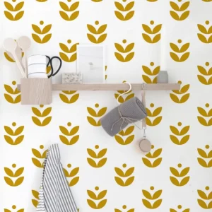 Pellicola Autoadesiva Fiori Scandi- Più Colori Disponibili